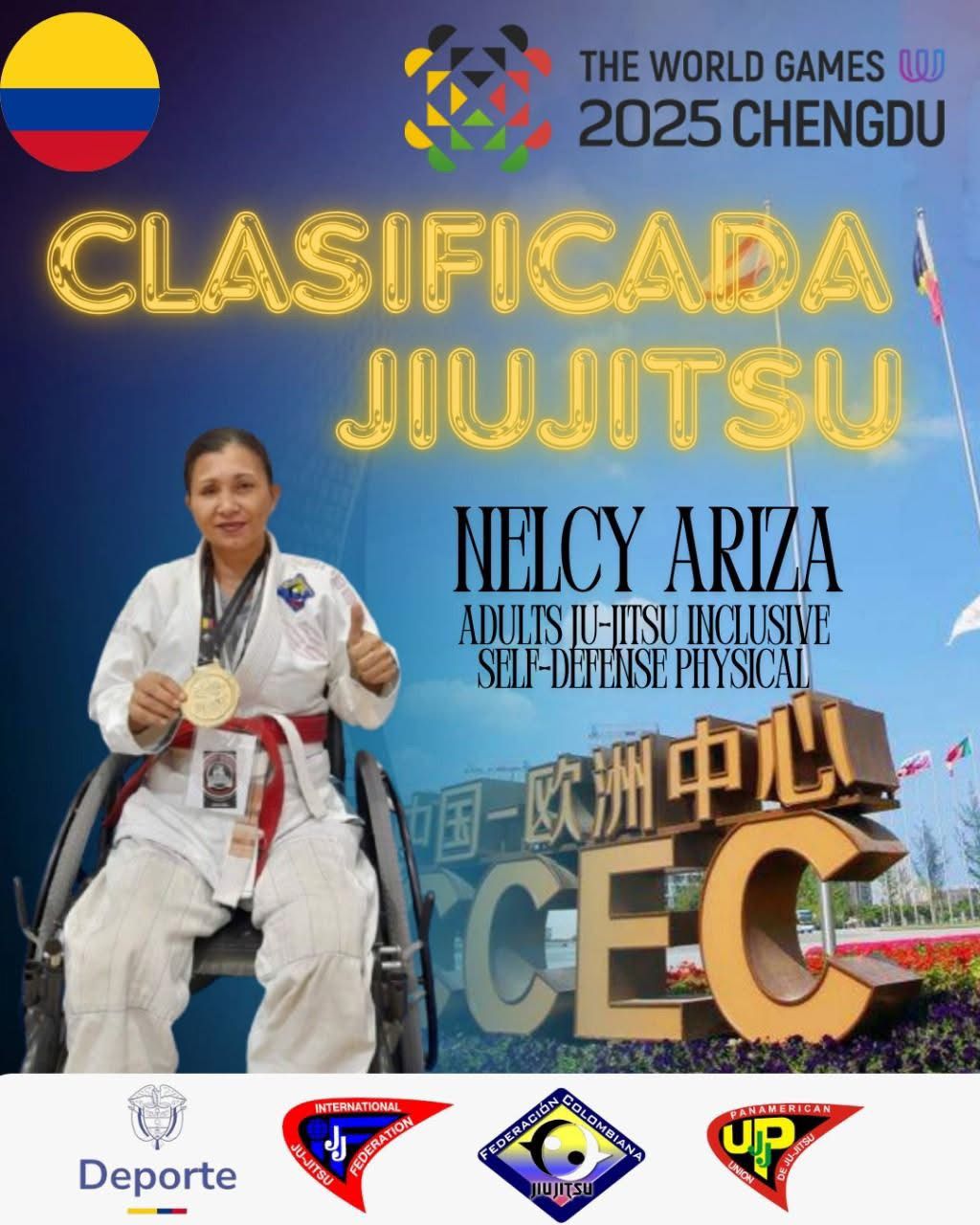 Casanare estará en los World Games de Jiu-Jitsu Parafísico