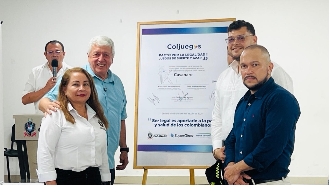 Gobernación firmó pacto por la legalidad en los juegos de suerte y azar