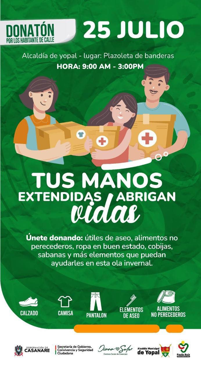 Gestoras sociales de Casanare y Yopal lideran estrategia solidaria para apoyar a personas en situación de calle