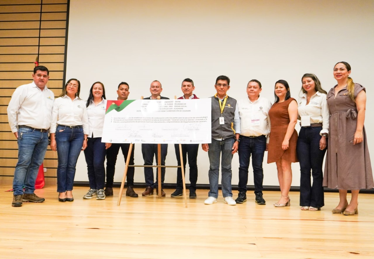 Casanare activa su talento con alianza para el trabajo digno